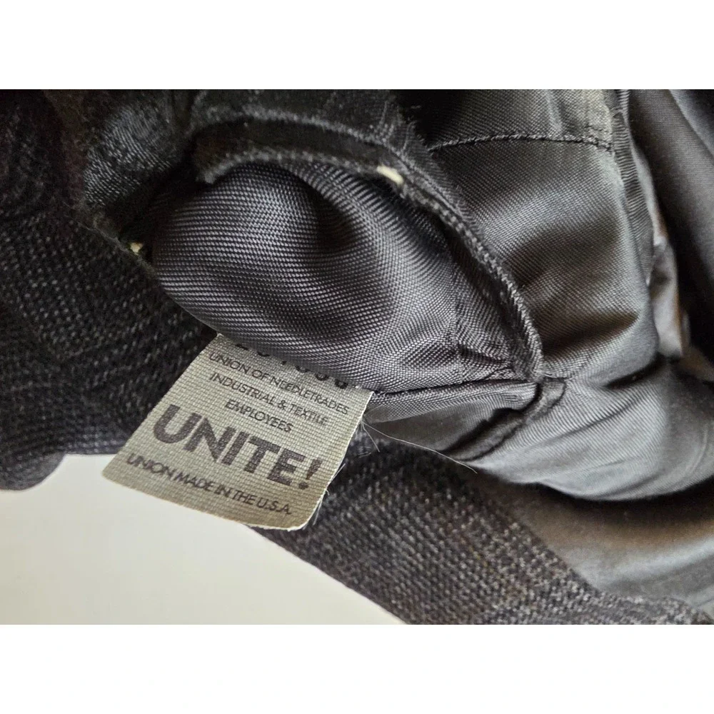 Hart Schaffner Marx Blazer Jacket Mens 43R Gray Sports Coat 2 B USA Glenplaid‎